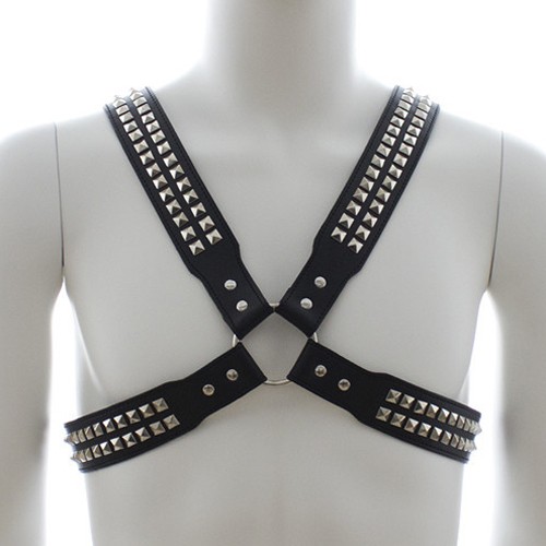Generique Harnais homme Studs Steel Chest