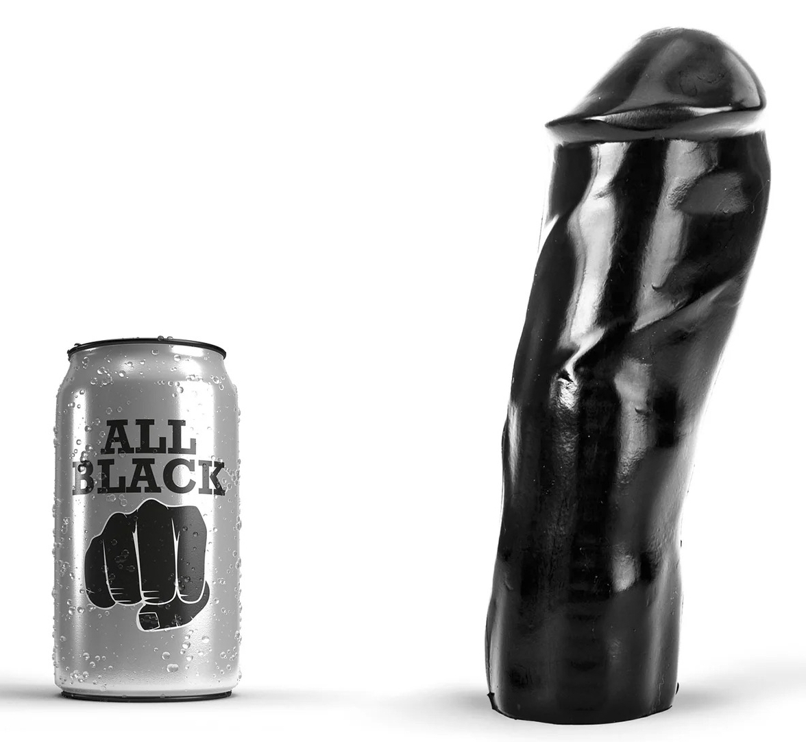 Gode AB47 BIG DONG All Black 18 x 6.5cm