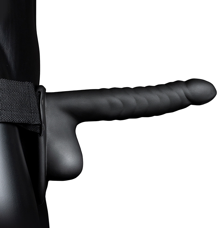Gode ceinture creux HOLLOW STRAP Ribbed 16 x 4cm