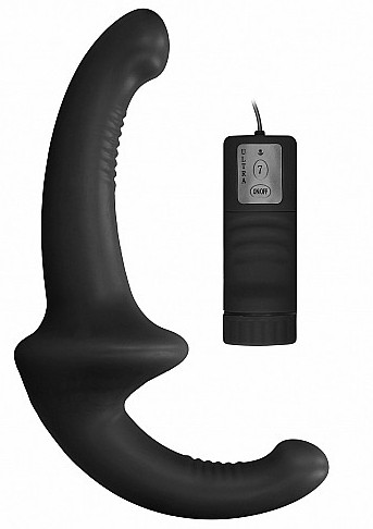 Gode ceinture Vibrant Strapless Strap-on - Noir