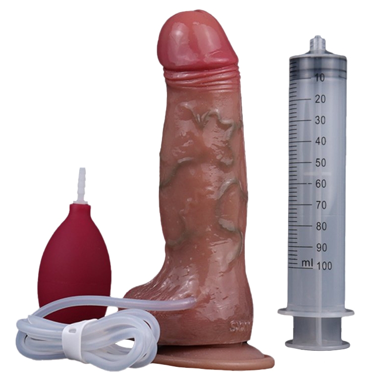 Gode Éjaculateur Réaliste SKINNIER MARIO 14 x 4.6cm Marron