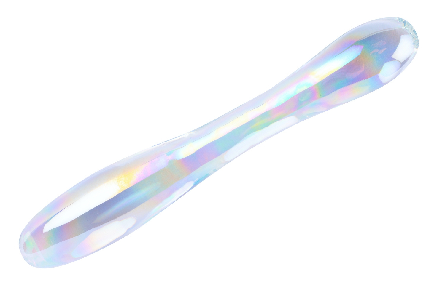 Gode en Verre DOUBLE DELIGHT 22 x 3.6cm Transparent