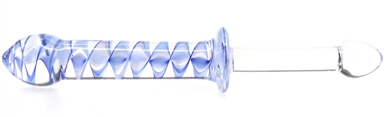 Gode en verre SCREW DUO 24 x 3.3cm