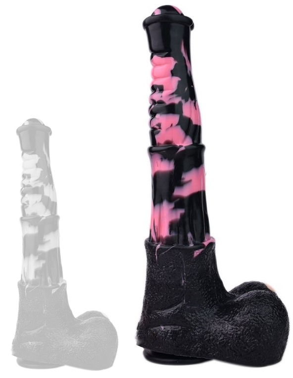 Gode Horse TINULF L 28 x 6.5cm Noir-Rose