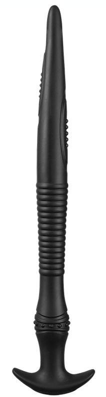 Gode long silicone VIKAELIS L 45 x 4.5cm Noir