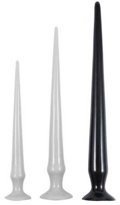 Gode long TAIL FLEX L 48 x 4.5 cm Noir