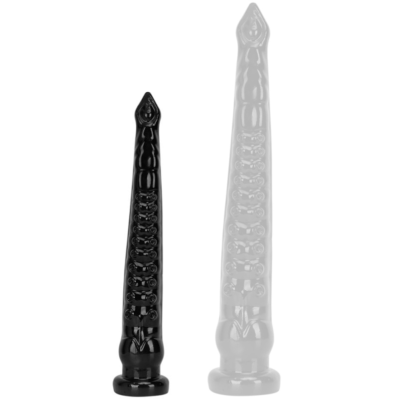 Gode long Tentacule PIOV S 43 x 6cm Noir
