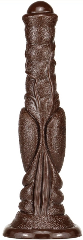 Gode Monster DOG LONG 26 x 6cm Marron foncé