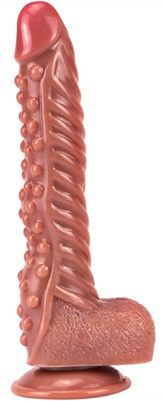 Gode Monster RIBBY 20.5 x 4.6cm Marron