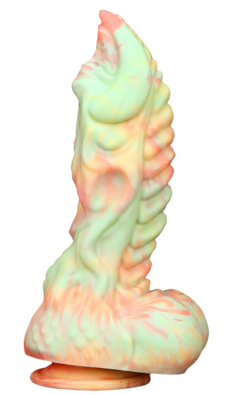 Gode Monster RUTUK 17 x 6 cm Rose-vert