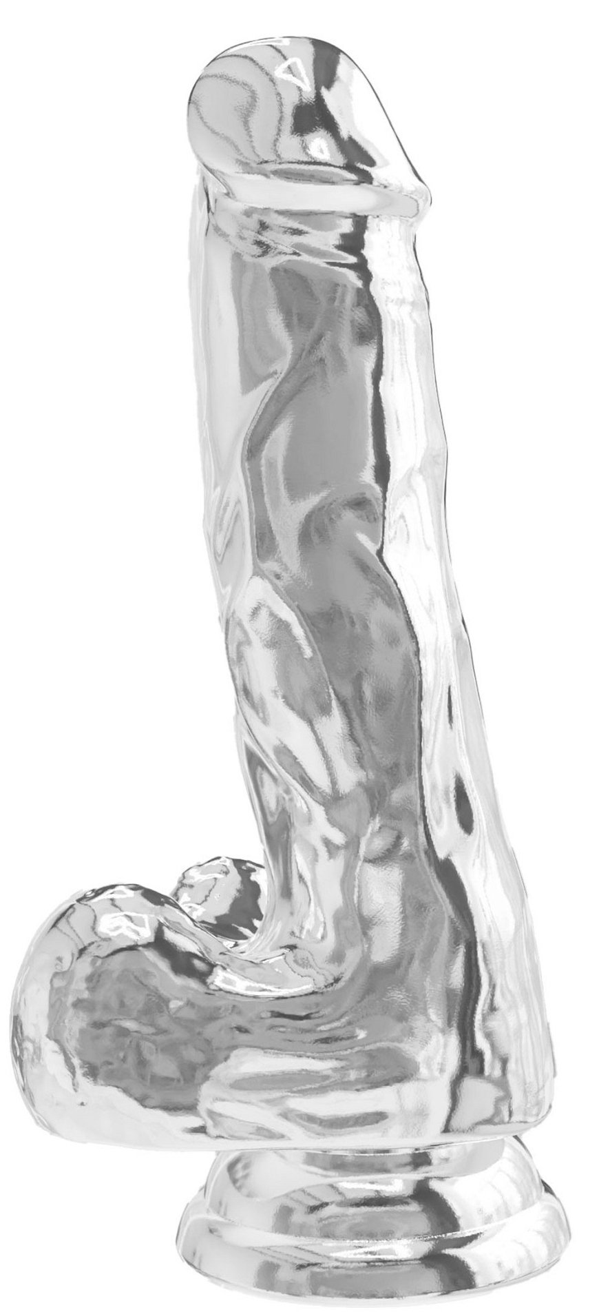 Gode Réaliste DIAMOND DICK 13.5 x 3.7cm Transparent