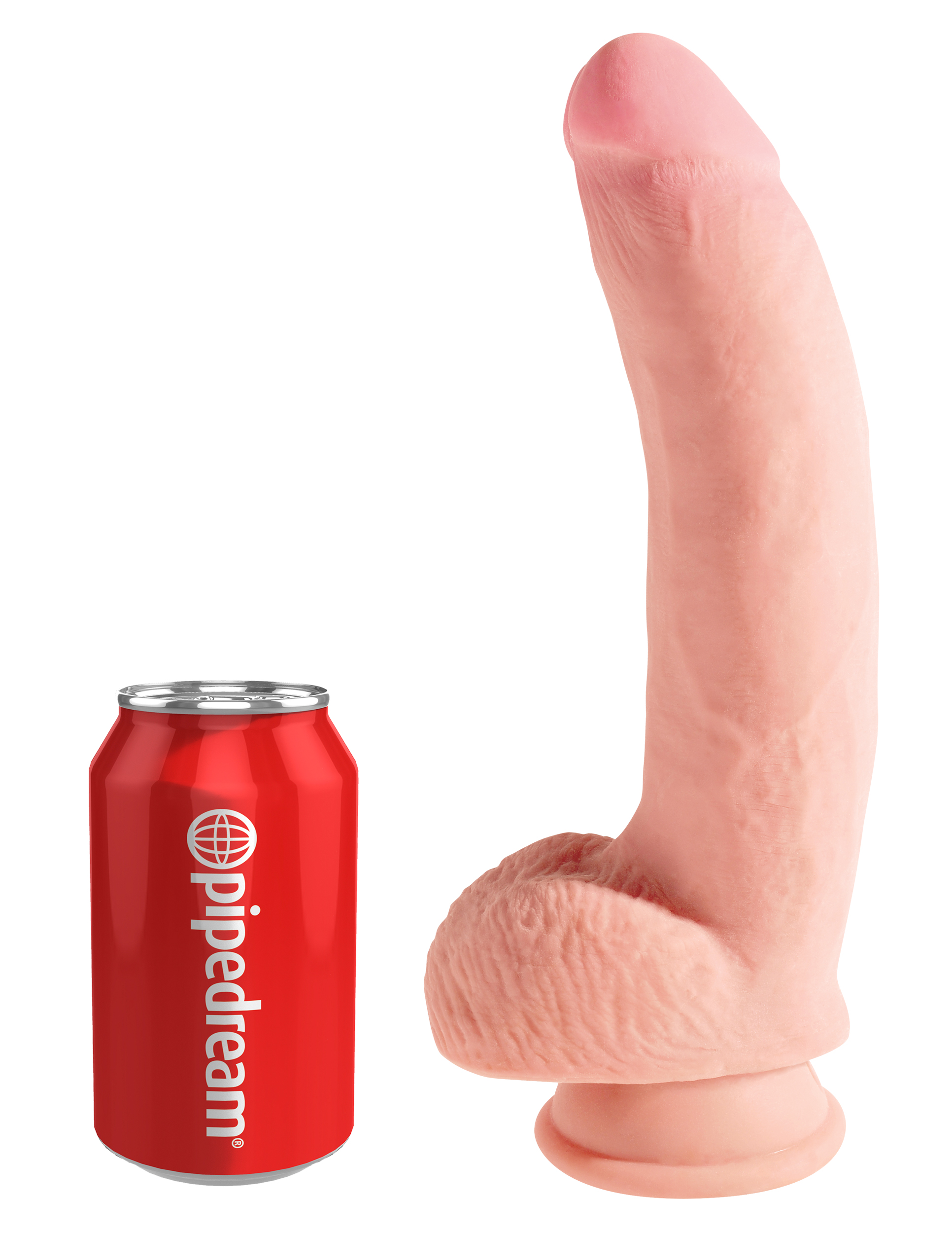 Gode réaliste King Cock 3D TRIPLE DENSITY Curve 10 - 19 x 5 cm