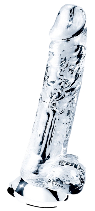 Gode transparent avec Bourses FLAWLESS 16 x 3.5 cm