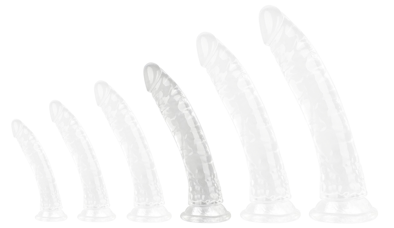 Gode transparent NO BALL XL 22 x 4.5cm