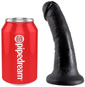 Gode Ultra-réaliste King Cock 15 x 4.5 cm Noir
