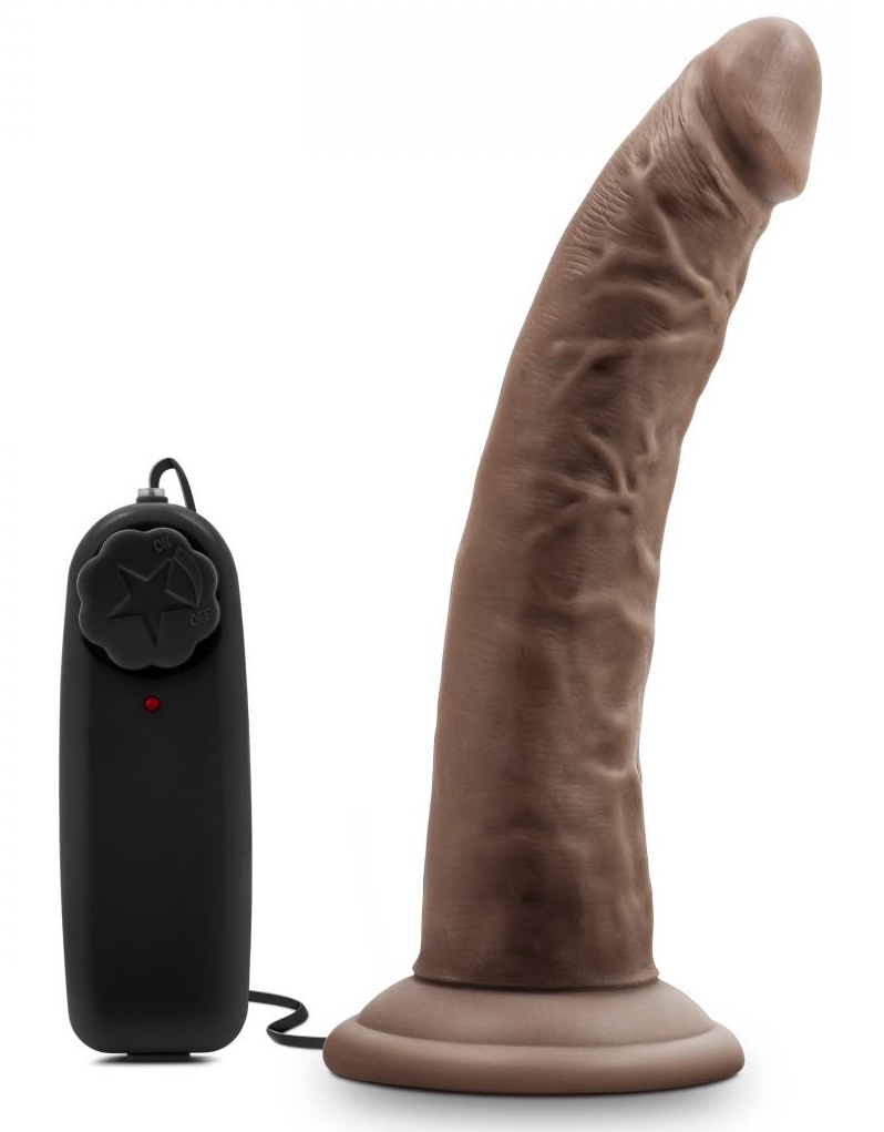Gode vibrant DR DAVE Dr Skin 18 x 4cm Marron