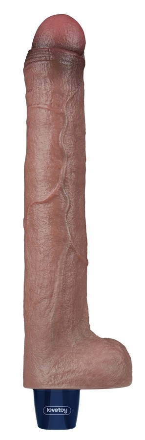 Gode vibrant SOFTEE VIBE 21 x 4cm Marron