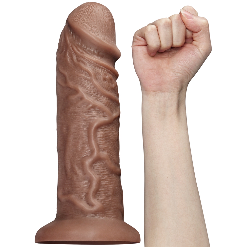 Gode XL réaliste CHUBBY DILDO 23 x 6.5 cm Marron