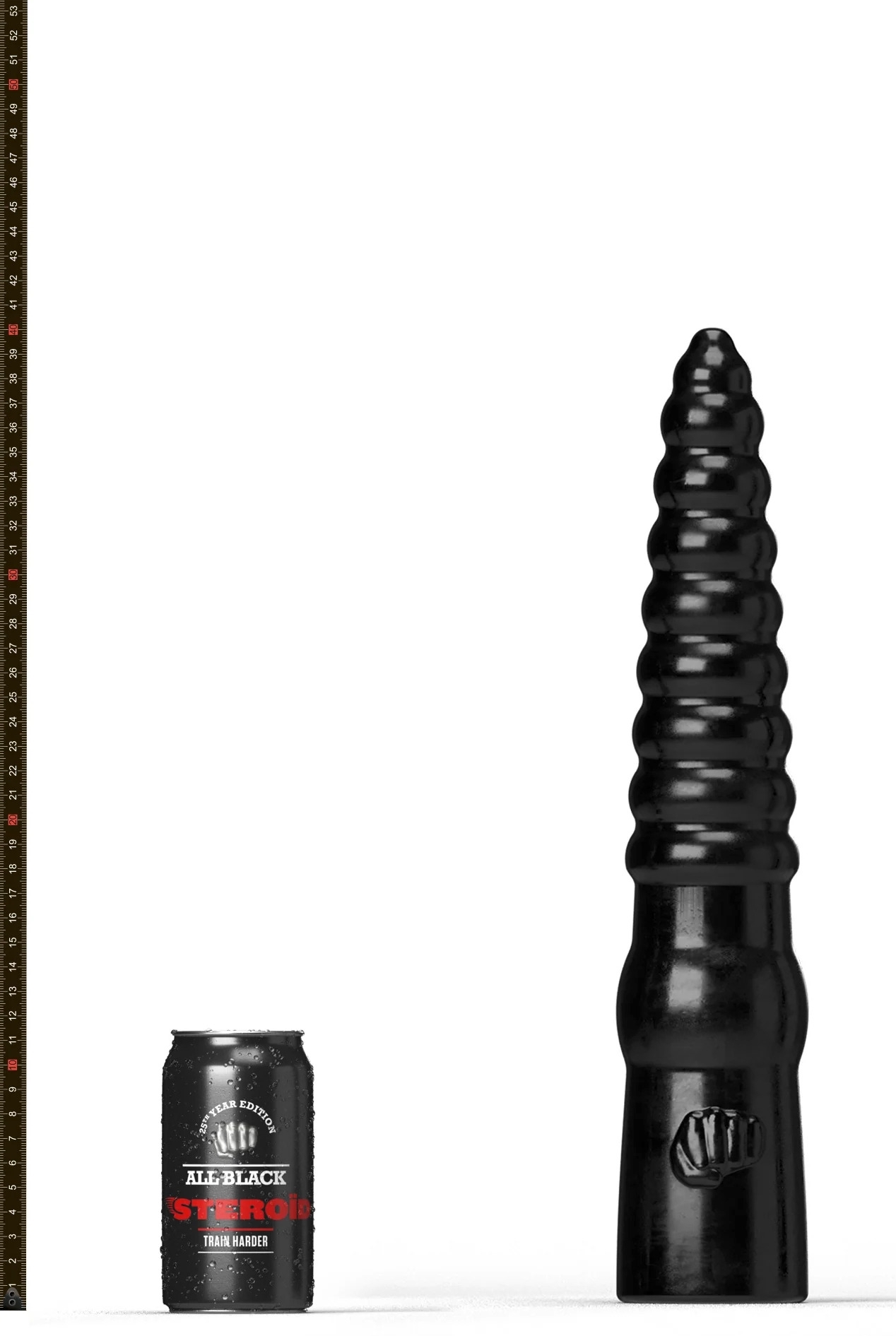 Gode XXL ABS12 THE HOME RUN All Black Steroïd 30 x 8cm