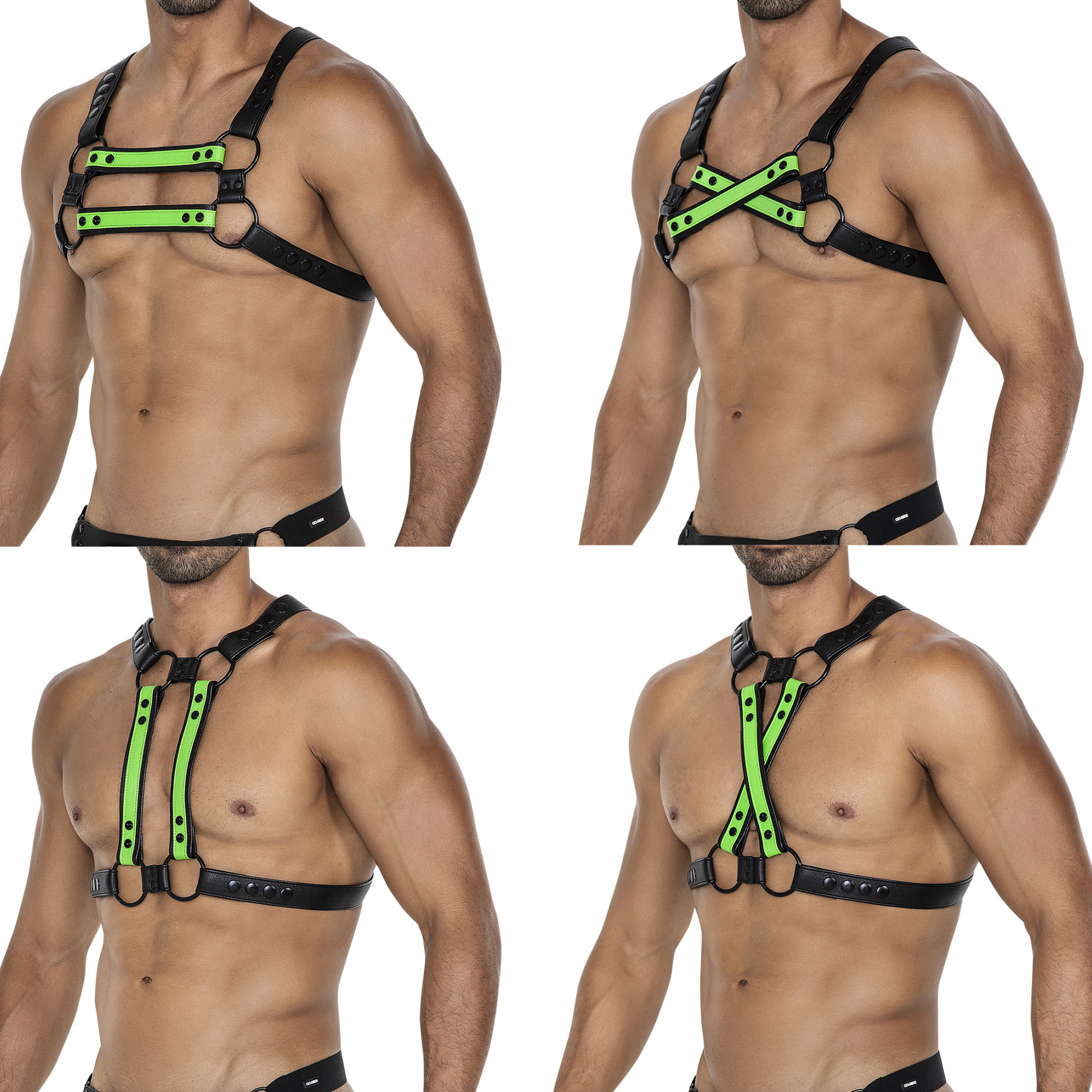 Harnais 4WAY Noir-Vert