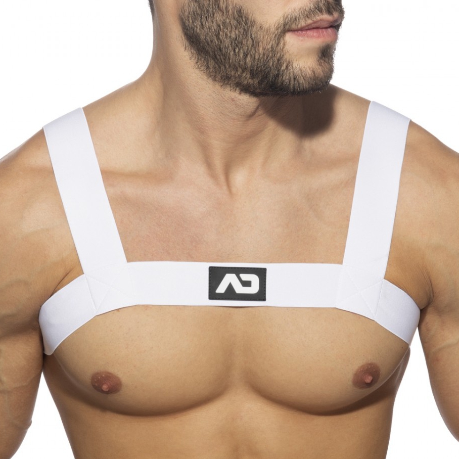 Harnais Élastique AD FETISH Basic Blanc