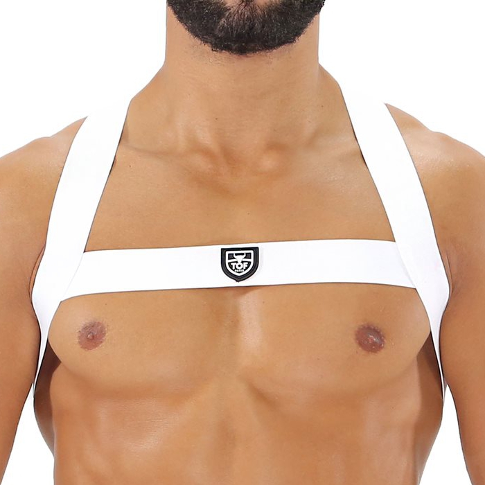 Harnais élastique FETISH X Blanc