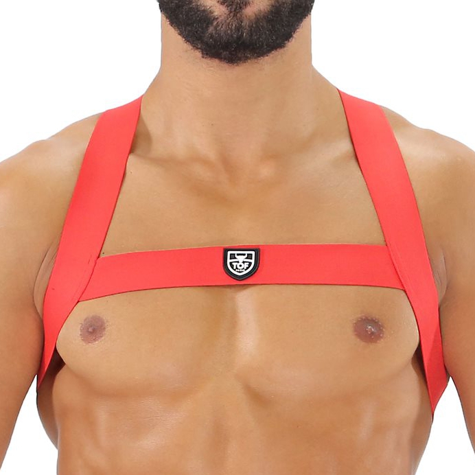 Harnais élastique FETISH X Rouge