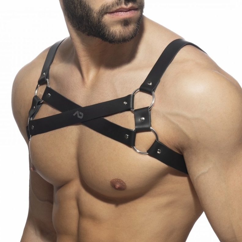 Harnais en cuir X-CROSS Noir