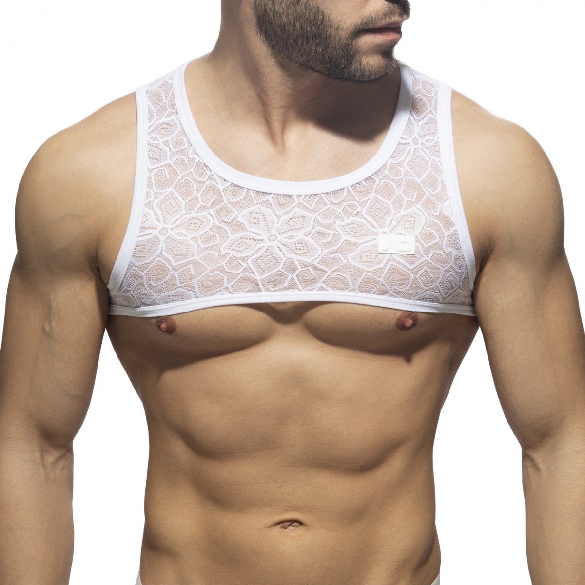 Harnais en dentelle FLOWERY Blanc