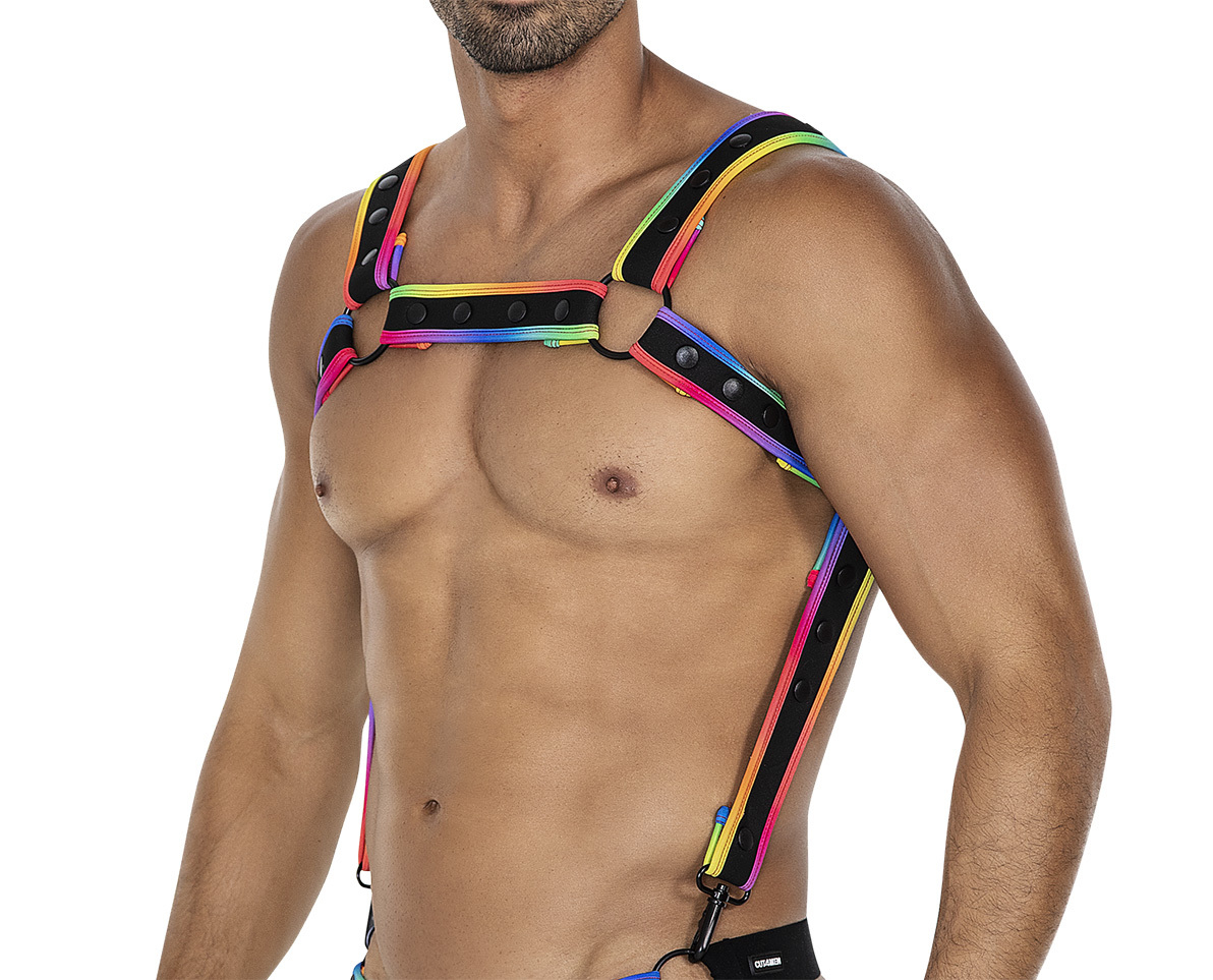 Harnais NEO C4M Noir-Rainbow