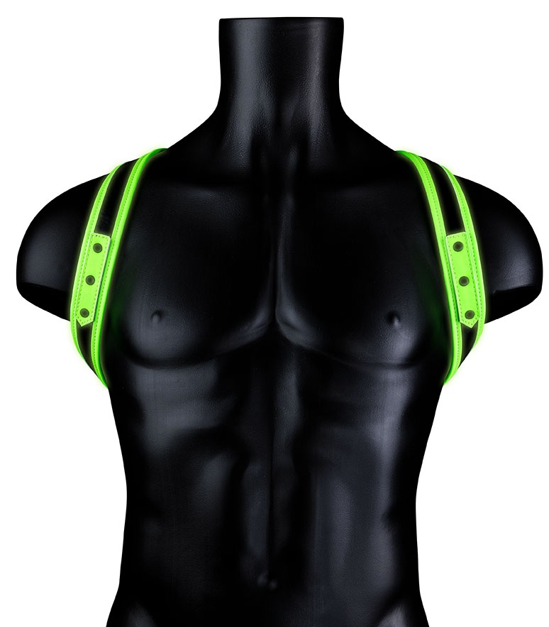 Harnais phosphorescent SLING GLOW Noir-Vert Néon
