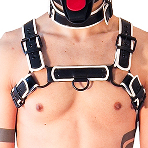 Harnais PUPPY HARNESS Noir-Blanc