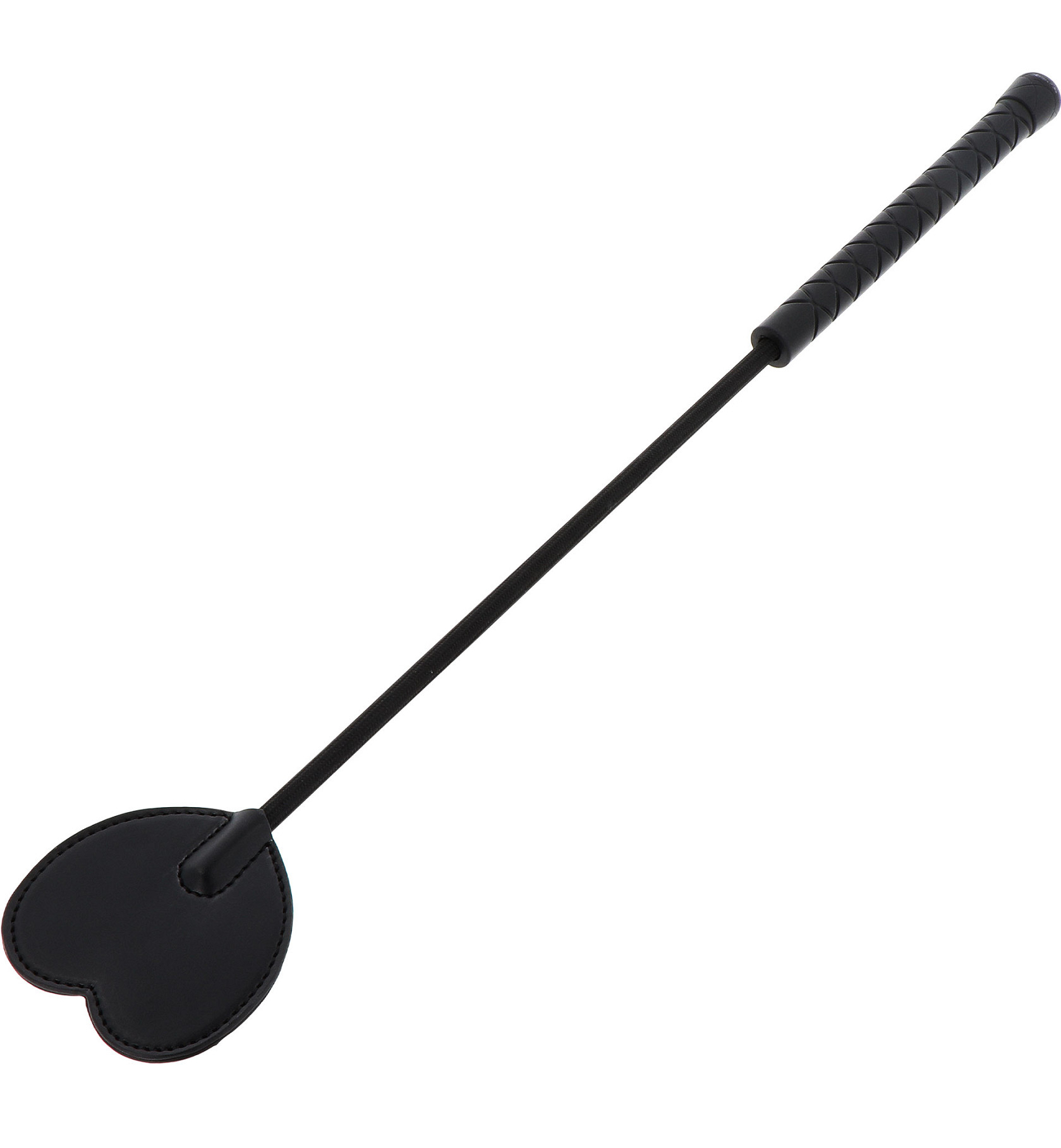 Hidden Desire Cravache BLACK HEART 44cm Noir