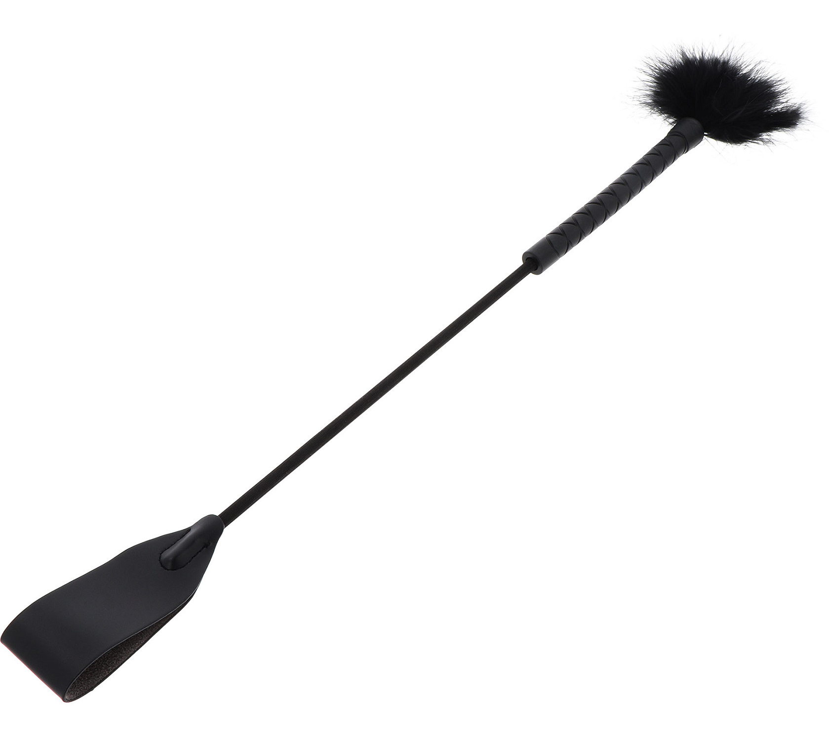 Hidden Desire Cravache et Plumeau TICK WHIP 56cm Noir