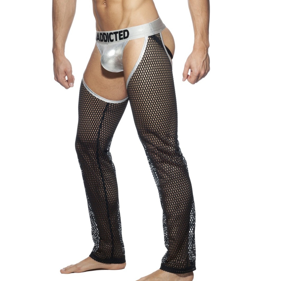 JOCK PANTS Argenté-Noir