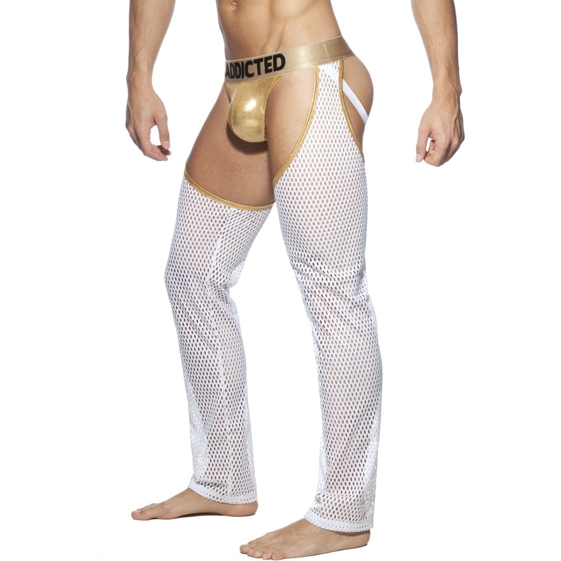 JOCK PANTS Doré-Blanc