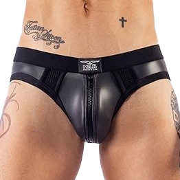 Jockstrap en néoprène JOCK BRIEF Mr B Noir