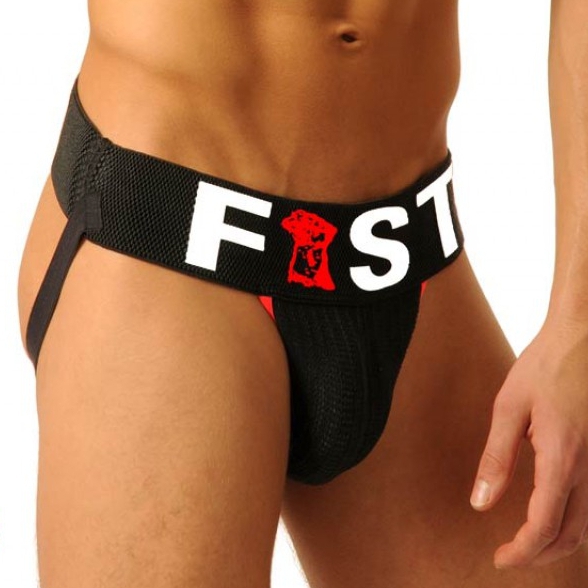 Jockstrap FIST LOGO Noir