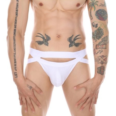 Jockstrap MARIO Blanc