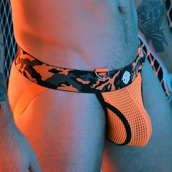 Jockstrap NEO CAMO Orange Neon