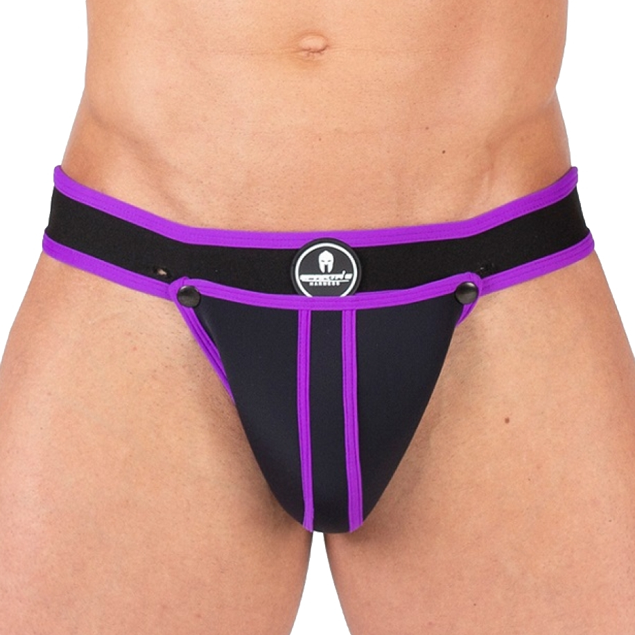 Jockstrap Néoprène SHELL Noir-Violet