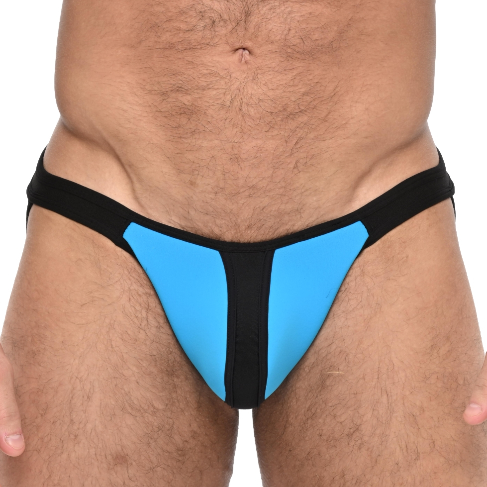 Jockstrap Néoprène TROY Bleu-Noir