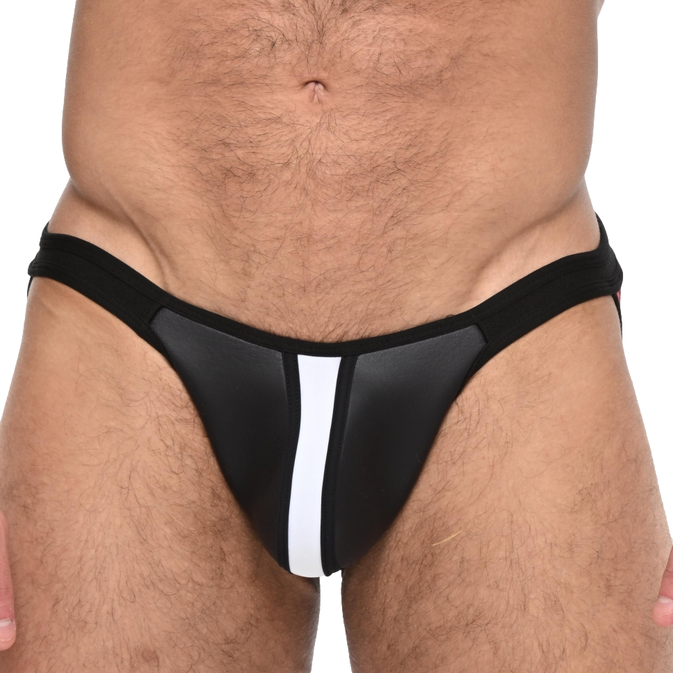 Jockstrap Néoprène TROY Noir-Blanc