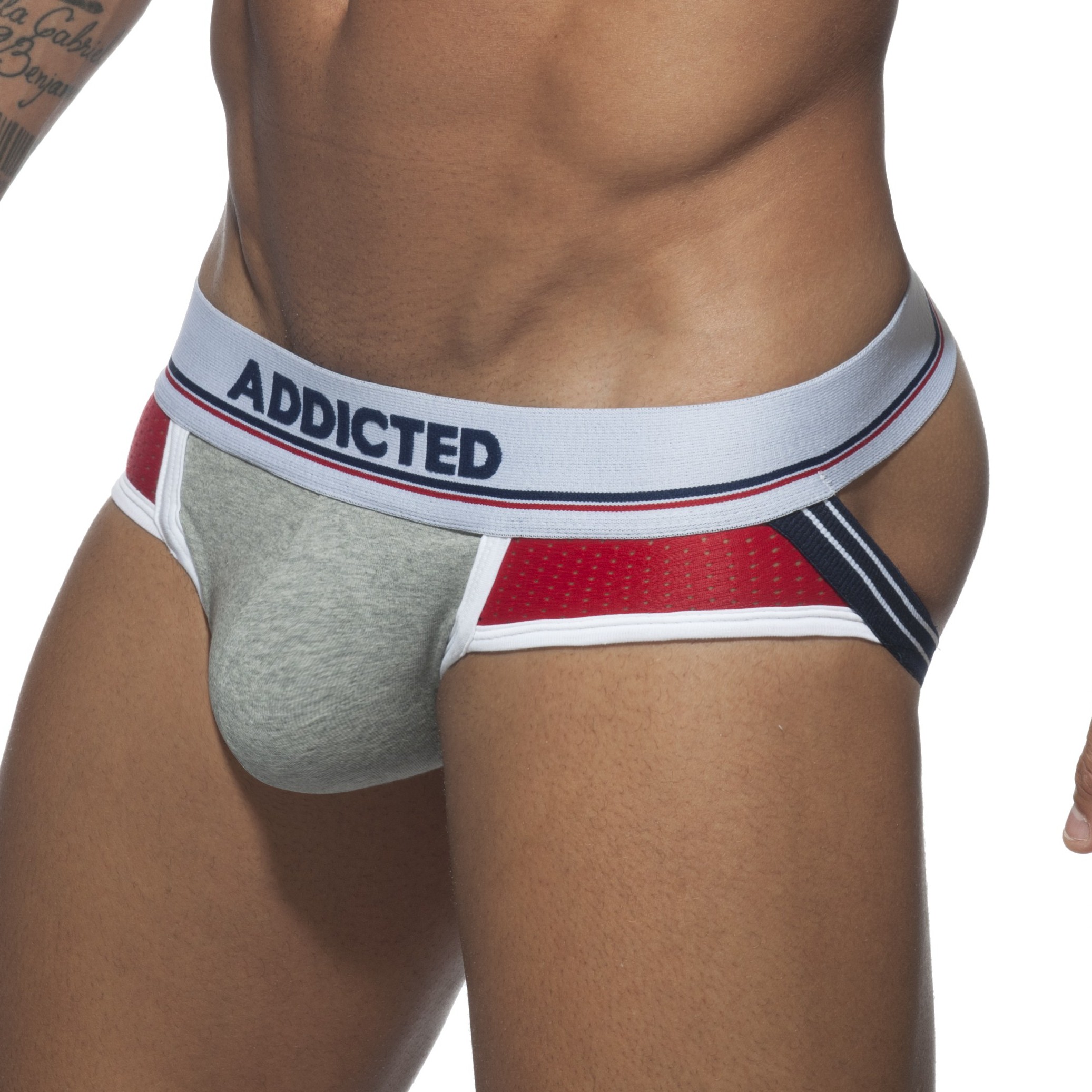 Jockstrap PUSH UP SPORT Gris