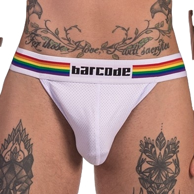 Jockstrap RAINBOW Blanc