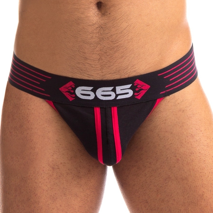 Jockstrap RALLY 665 Noir-Rouge