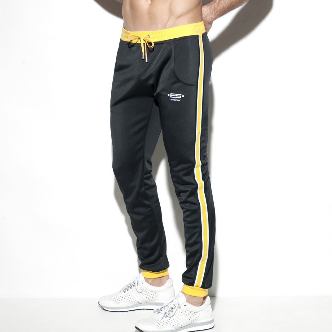 Jogging BON VOYAGE Noir-Jaune