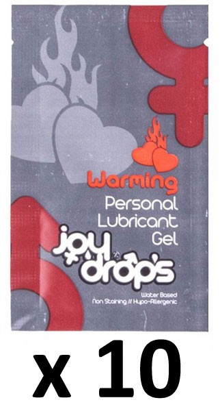 Joy Drops Dosettes Lubrifiant Chauffant Warming 5mL x10