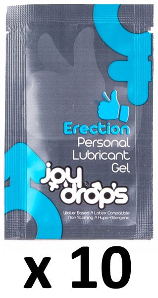 Joy Drops Dosettes Lubrifiant Effet Erection Dure 5ml x10
