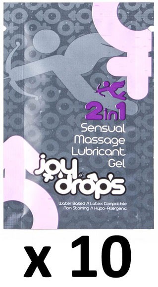 Joy Drops Dosettes Lubrifiant Sensuel 2 en 1 5mL x10